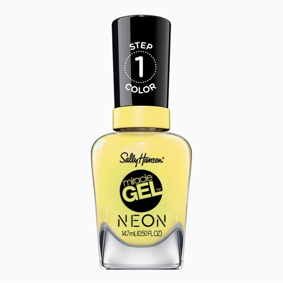 ⭐️5 For 25⭐️ Sally Hansen Neons Collection Miracle Gel Nail Polish Sun-shine On - Picture 8 of 8